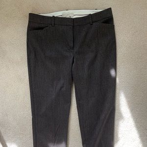 Loft Marisa fit brown cuffed ankle work pants